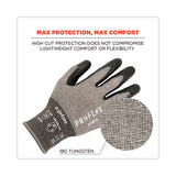 Proflex 7072 Ansi A7 Nitrile-coated Cr Gloves, Gray, Large, 12 Pairs/pack, Ships In 1-3 Business Days