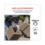 Proflex 7024 Ansi A2 Pu Coated Cr Gloves, Gray, Medium, Pair, Ships In 1-3 Business Days