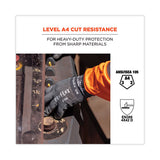 Proflex 7044 Ansi A4 Pu Coated Cr Gloves, Gray, Medium, Pair, Ships In 1-3 Business Days