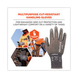 Proflex 7044 Ansi A4 Pu Coated Cr Gloves, Gray, Large, Pair, Ships In 1-3 Business Days