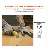 Proflex 7043 Ansi A4 Nitrile Coated Cr Gloves, Gray, Medium, 12 Pairs, Ships In 1-3 Business Days