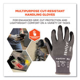 Proflex 7043 Ansi A4 Nitrile Coated Cr Gloves, Gray, Small, 1 Pair, Ships In 1-3 Business Days