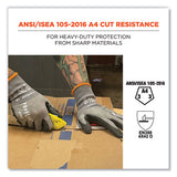 Proflex 7043 Ansi A4 Nitrile Coated Cr Gloves, Gray, Medium, 1 Pair, Ships In 1-3 Business Days