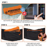 Proflex 1675 Back Support Brace With Cooling/warming Pack, X-large, 38" To 42" Waist, Black, Ships In 1-3 Business Days
