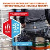 Proflex 1675 Back Support Brace With Cooling/warming Pack, 4x-large, 52" To 58" Waist, Black, Ships In 1-3 Business Days