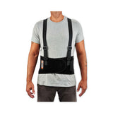 Proflex 1100sf Standard Spandex Back Support Brace, 3x-large, 46" To 52" Waist, Black, Ships In 1-3 Business Days