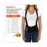Proflex 1100sf Standard Spandex Back Support Brace, 3x-large, 46" To 52" Waist, Black, Ships In 1-3 Business Days