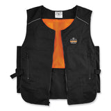 Chill-its 6255 Lightweight Phase Change Cooling Vest, Cotton/polyester, Small/medium, Black, Ships In 1-3 Business Days