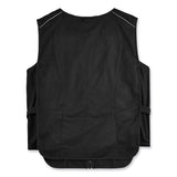 Chill-its 6255 Lightweight Phase Change Cooling Vest, Cotton/polyester, Large/x-large, Black, Ships In 1-3 Business Days