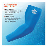 Chill-its 6690 Performance Knit Cooling Arm Sleeve, Polyester/spandex, Large, Blue, 2 Sleeves, Ships In 1-3 Business Days
