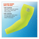 Chill-its 6690 Performance Knit Cooling Arm Sleeve, Polyester/spandex, X-large, Lime, 2 Sleeves, Ships In 1-3 Business Days