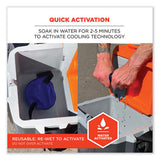 Chill-its 6715 Hard Hat Cooling Pad - Polymers, 7 X 6.5, Blue, Ships In 1-3 Business Days