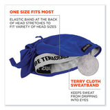 Chill-its 6615 High-perform Bandana Doo Rag With Terry Cloth Sweatband, One Size Fits Most, Blue, Ships In 1-3 Business Days