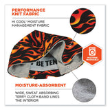 Chill-its 6630 High-performance Terry Cloth Skull Cap, Polyester, One Size Fits Most, Flames, Ships In 1-3 Business Days