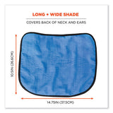 Chill-its 6670ct Cooling Hard Hat Neck Shade - Pva, 14.75 X 10.5, Lime, Ships In 1-3 Business Days