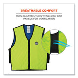 Chill-its 6665 Embedded Polymer Cooling Vest With Zipper, Nylon/polymer, Large, Lime