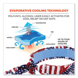 Chill-its 6700ct Cooling Bandana Pva Tie Headband, One Size Fits Most, Stars And Stripes, Ships In 1-3 Business Days