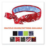 Chill-its 6700ct Cooling Bandana Pva Tie Headband, One Size Fits Most, Red Western, Ships In 1-3 Business Days