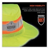 Chill-its 8935mf Hi-vis Microfiber Ranger Sun Hat, Small/medium, Lime, Ships In 1-3 Business Days