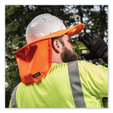 Chill-its 6660 Hard Hat Brim + Neck Shade, 19.5 X 9.75, Orange, Ships In 1-3 Business Days