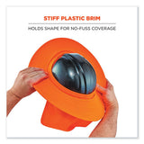 Chill-its 6660 Hard Hat Brim + Neck Shade, 19.5 X 9.75, Orange, Ships In 1-3 Business Days