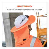 Chill-its 6660 Hard Hat Brim + Neck Shade, 19.5 X 9.75, Orange, Ships In 1-3 Business Days