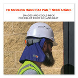 Chill-its 6717fr Fr Cooling Hard Hat Pad And Neck Shade, 12.5 X 9.75, Blue, Ships In 1-3 Business Days