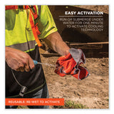 Chill-its 6602mf Evaporative Microfiber Cooling Towel, 40.9 X 9.8, One Size, Microfiber, Orange, Ships In 1-3 Business Days