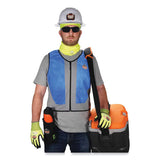 Chill-its 6667 Wet Evaporative Pva Cooling Vest With Zipper, Pva, Large, Blue, Ships In 1-3 Business Days