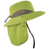 Chill-its 8934 Ranger Hat With Neck Shade, Microfiber/polyester, Small/medium, Lime, Ships In 1-3 Business Days