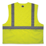 Chill-its 6668 Class 2 Hi-vis Safety Cooling Vest, Polymer, 2x-large, Lime, Ships In 1-3 Business Days