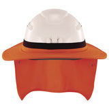 Chill-its 6661 Universal Hard Hat Brim With Neck Shade, Orange, Ships In 1-3 Business Days