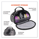 Arsenal 5187 Clamshell Half Respirator Bag With Zipper Closure, 4 X 9 X 5, Gray, Ships In 1-3 Business Days