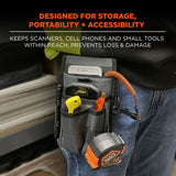 Arsenal 5568 Belt Loop Tool Pouch W/device Holster, 4 Compartments, 5 X 2 X 8.5, Polyester, Gray, Ships In 1-3 Business Days