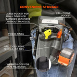 Arsenal 5568 Belt Loop Tool Pouch W/device Holster, 4 Compartments, 5 X 2 X 8.5, Polyester, Gray, Ships In 1-3 Business Days