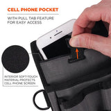 Arsenal 5568 Belt Loop Tool Pouch W/device Holster, 4 Compartments, 5 X 2 X 8.5, Polyester, Gray, Ships In 1-3 Business Days