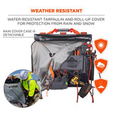 Arsenal 5710 Bucket Truck Tool Board, Tethering Points, 8 Compartments, 24" X 22", Tarpaulin, Gray, Ships In 1-3 Bus Days
