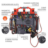 Arsenal 5710 Bucket Truck Tool Board, Tethering Points, 8 Compartments, 24" X 22", Tarpaulin, Gray, Ships In 1-3 Bus Days