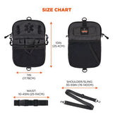 Arsenal 5717 Convertible Nurse Belt Bag, 10 Compartments, 7 X 10, Nylon, Black, Ships In 1-3 Business Days