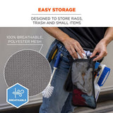 Arsenal 5718 Zippered Mesh Wash Bag, 8 X 10, Polyester, Black, 10/pack, Ships In 1-3 Business Days