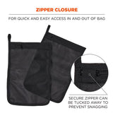 Arsenal 5718 Zippered Mesh Wash Bag, 8 X 10, Polyester, Black, 10/pack, Ships In 1-3 Business Days