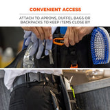 Arsenal 5719 Wire Cable Key Ring, 1.88" Dia, Iron, Black, 10/pack, Ships In 1-3 Business Days
