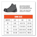 Trex 6300tc One-piece Slip-on Tungsten Carbide Ice Cleats, Large, Black, Pair, Ships In 1-3 Business Days