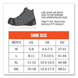 Trex 6300 One Piece Slip-on Ice Cleats, Large, Black, Pair, Ships In 1-3 Business Days