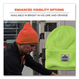N-ferno 6806 Cuffed Rib Knit Winter Hat, One Size Fits Most, Lime, Ships In 1-3 Business Days