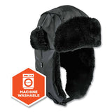 N-ferno 6802z Zippered Trapper Hat, Small/medium, Black, Ships In 1-3 Business Days