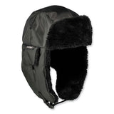 N-ferno 6802z Zippered Trapper Hat, Small/medium, Black, Ships In 1-3 Business Days