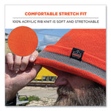 N-ferno 6803 Reflective Rib Knit Winter Hat, One Size Fits Most, Orange, Ships In 1-3 Business Days