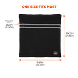 N-ferno 6961 Reflective Winter Neck Gaiter, One Size Fits Most, Black, Ships In 1-3 Business Days