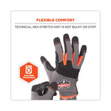 Proflex 710 Heavy-duty Mechanics Gloves, Gray, Small, Pair, Ships In 1-3 Business Days